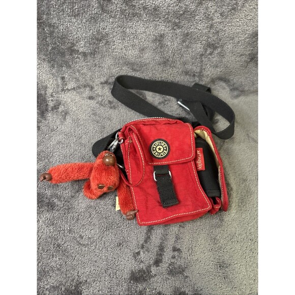 Kipling Mini Crossbody Bag Handbag Purse Dusty Red (Vitange) - Picture 11 of 13